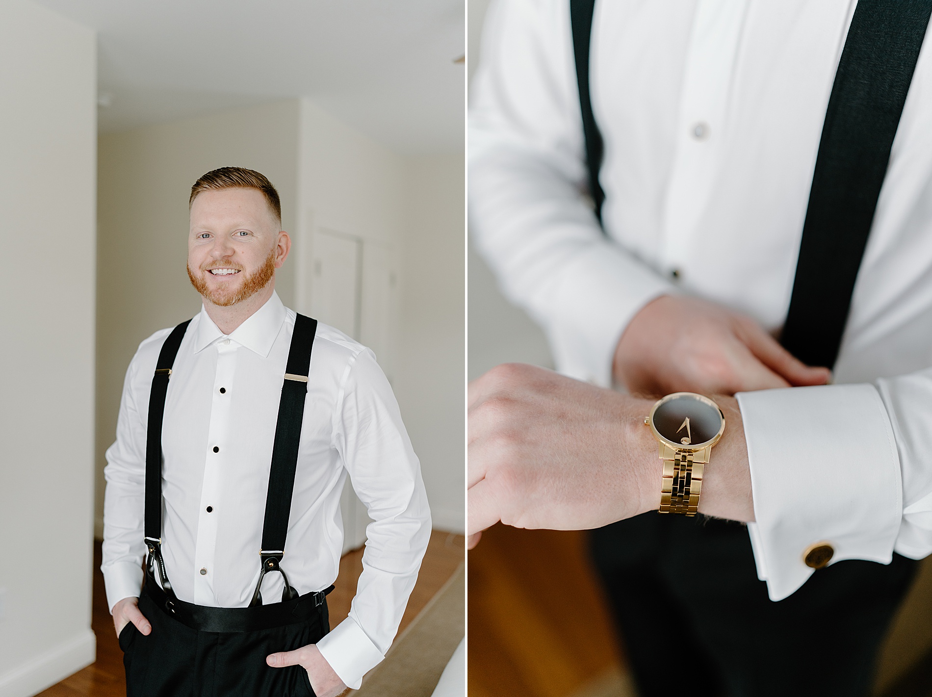 groom getting ready