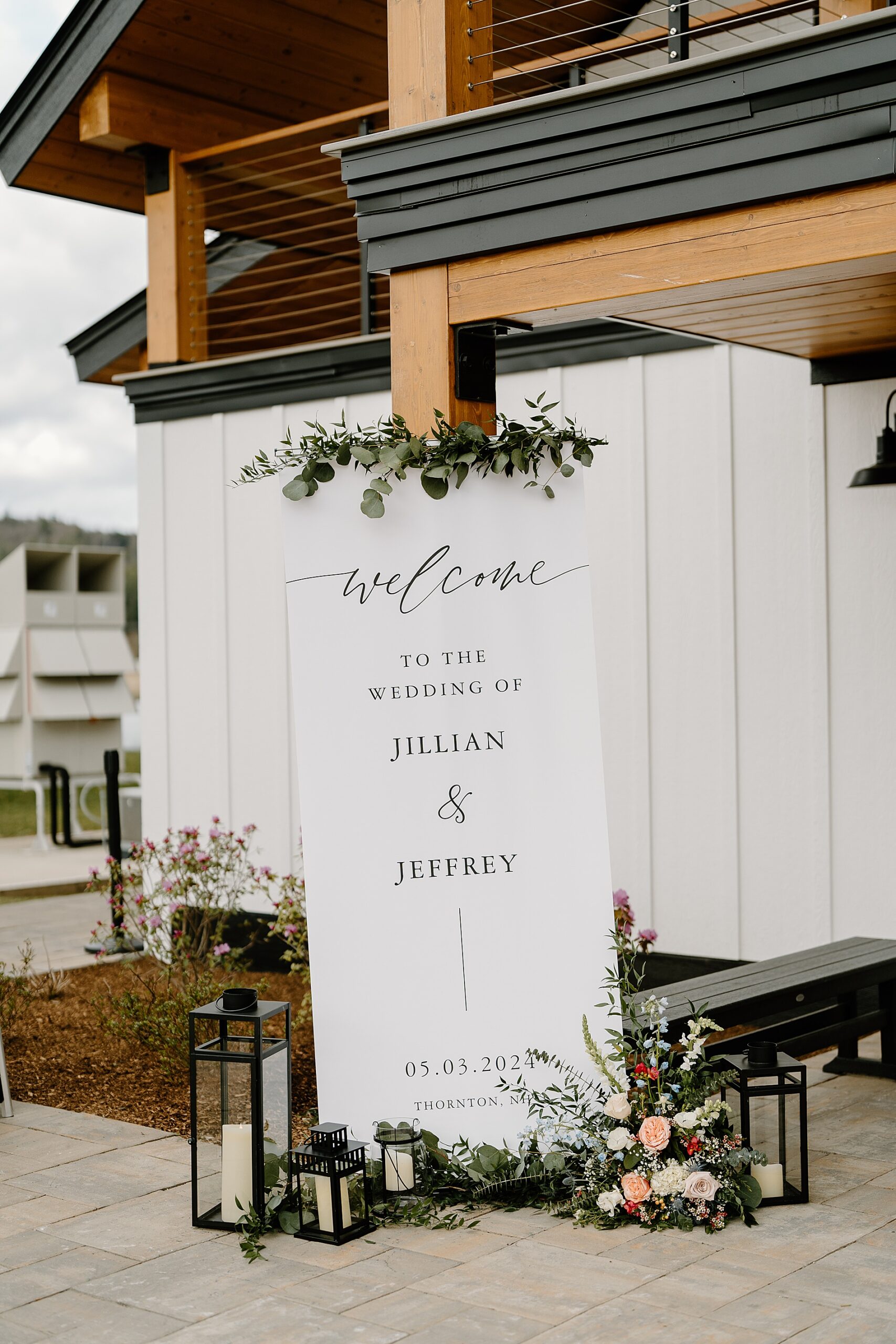 wedding signage from Owl's Nest Resort Wedding 
