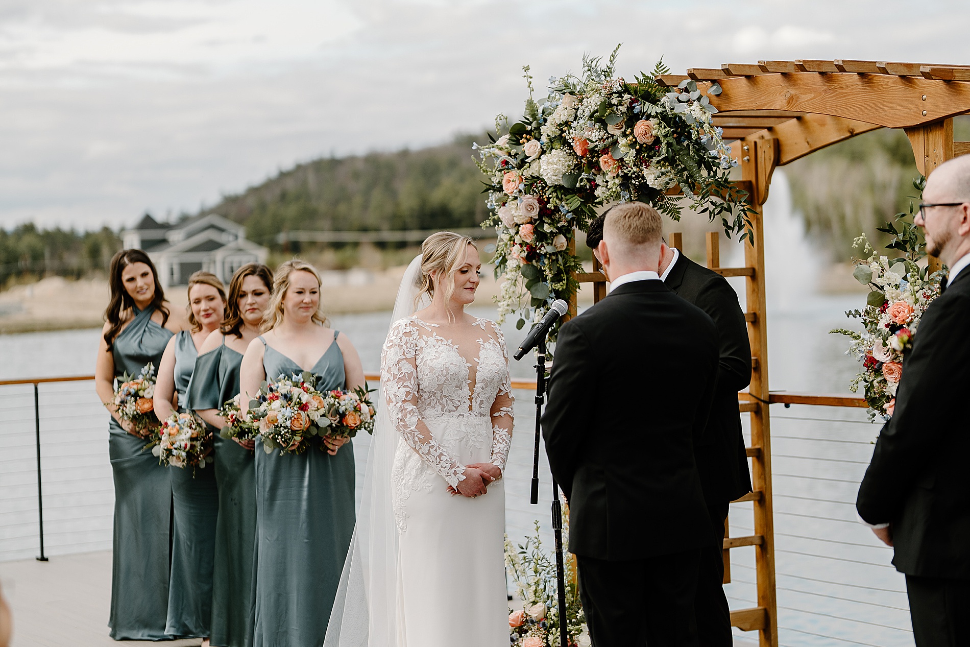 waterfront wedding ceremony