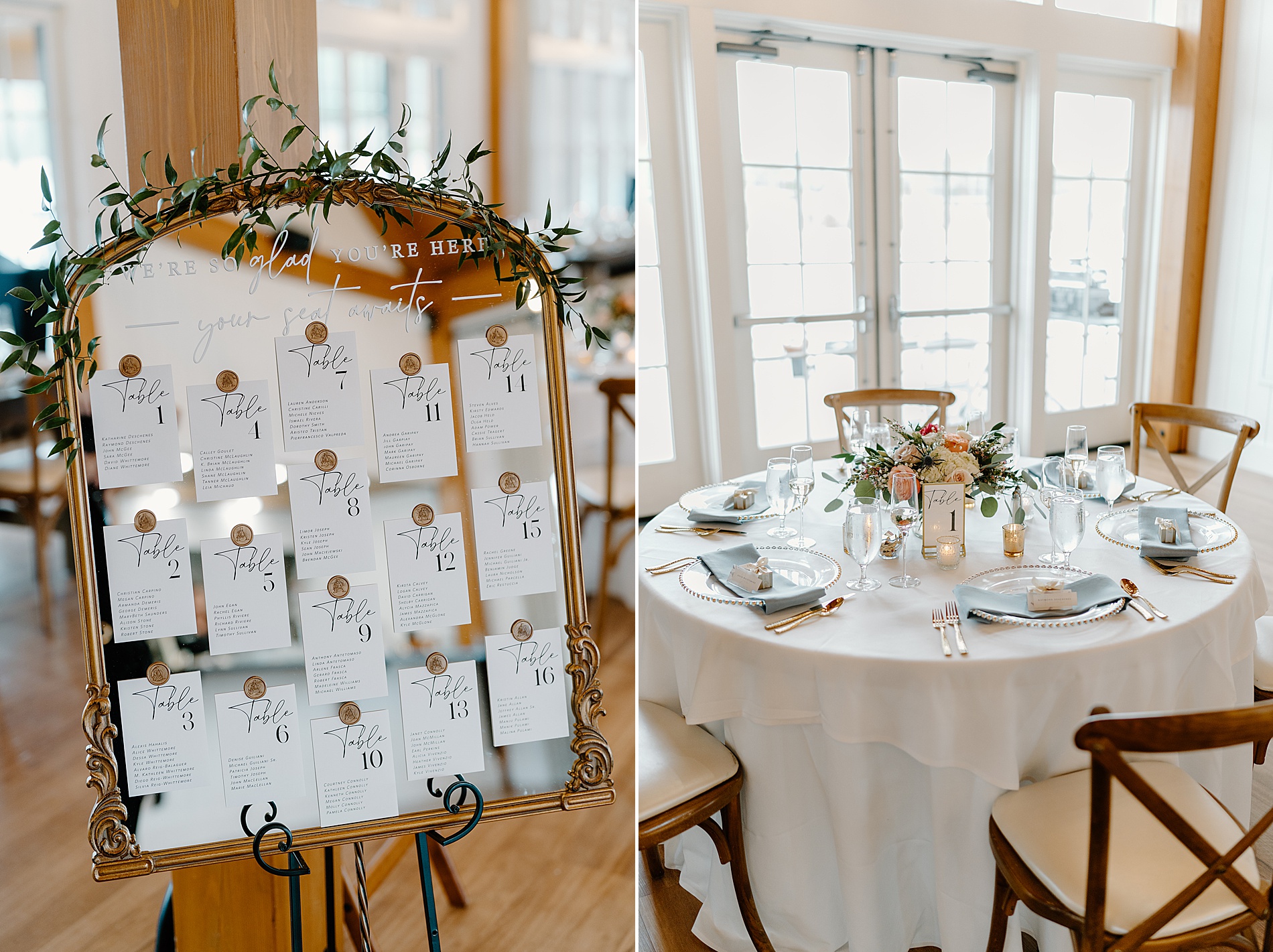 elegant wedding reception at Owl's Nest Resort Wedding 