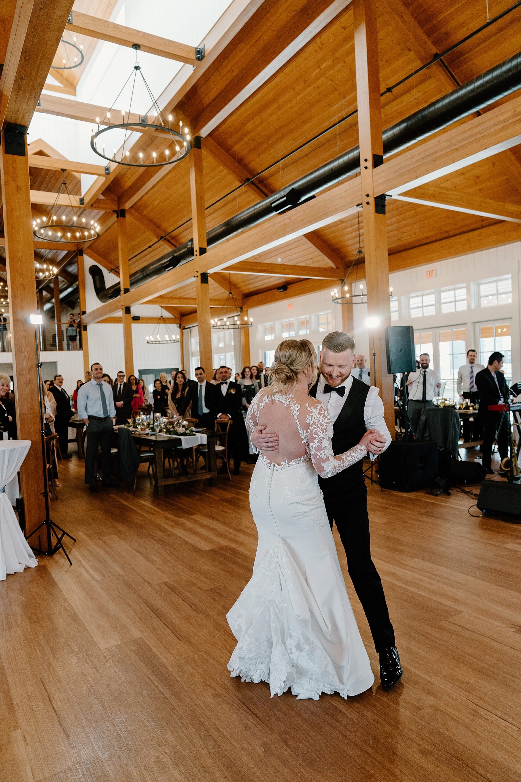 newlyweds share first dance
