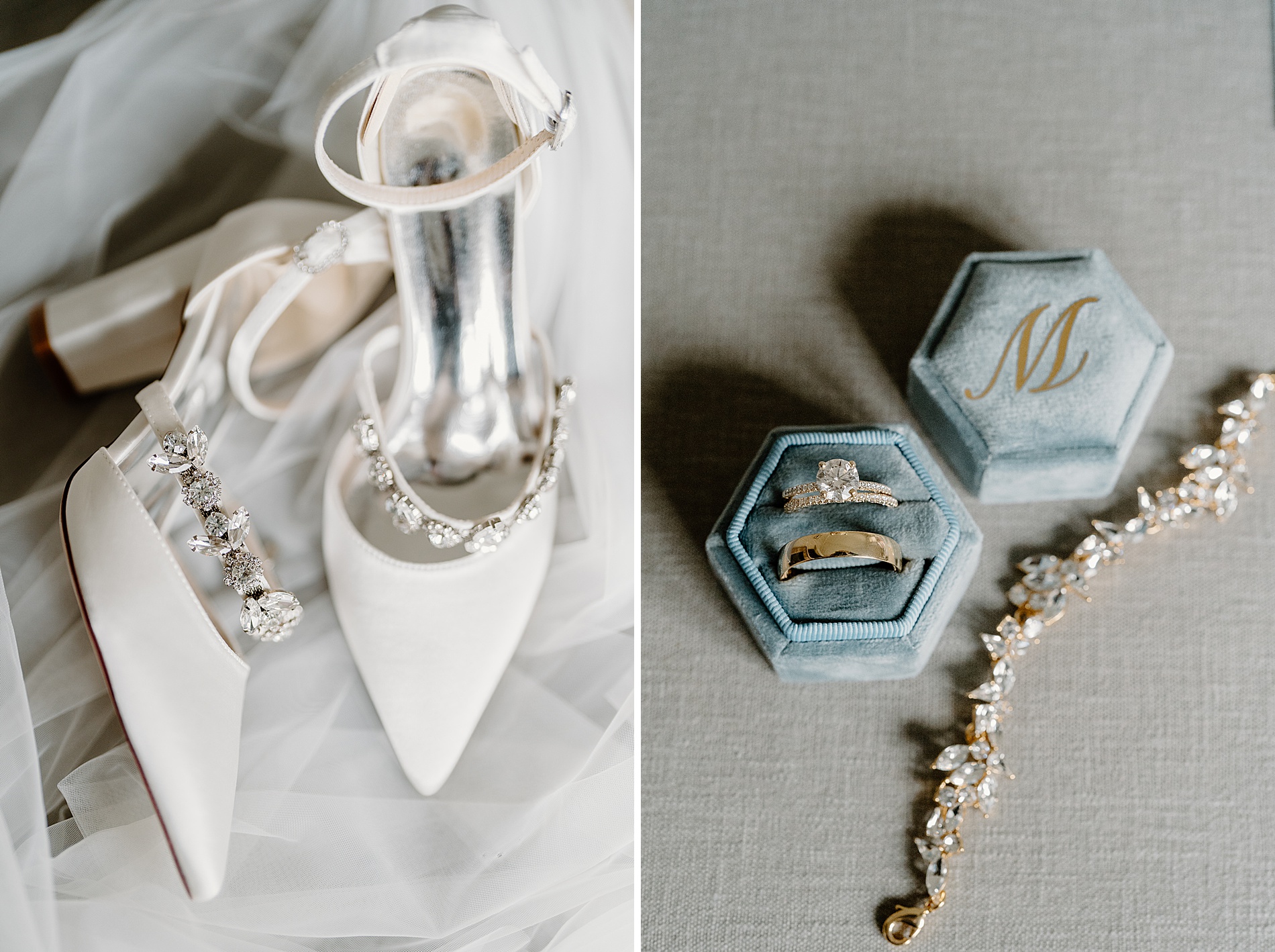 wedding shoes and bridal details from Church Landing Wedding at Mill Falls at the Lake