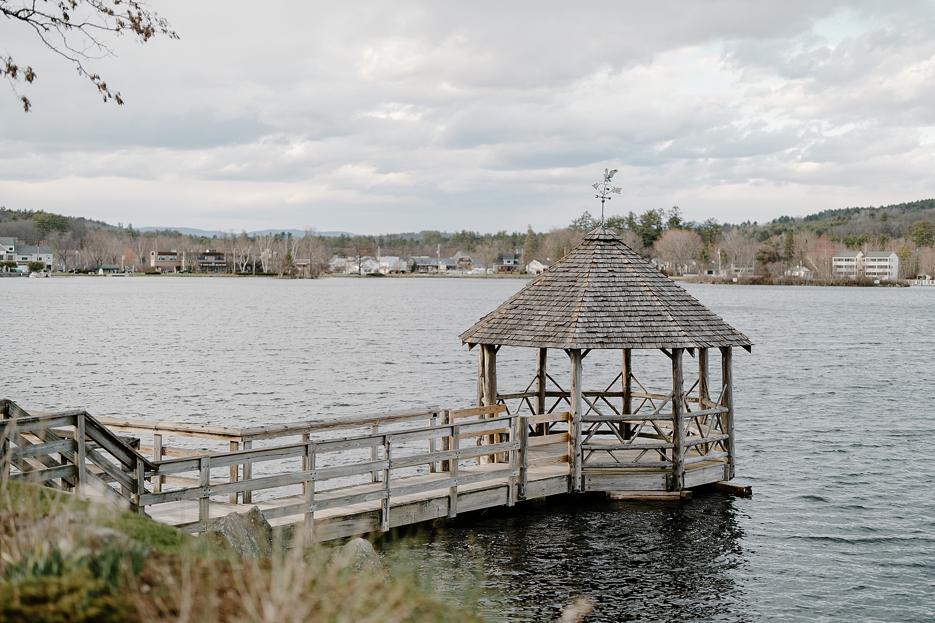 waterfront wedding venue at Church Landing Wedding at Mill Falls at the Lake   