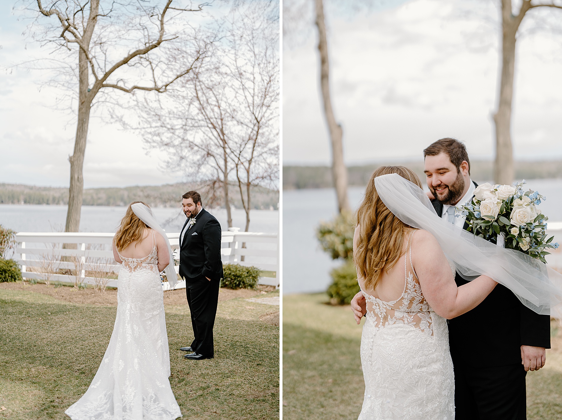 reactions to bride and groom first look 
