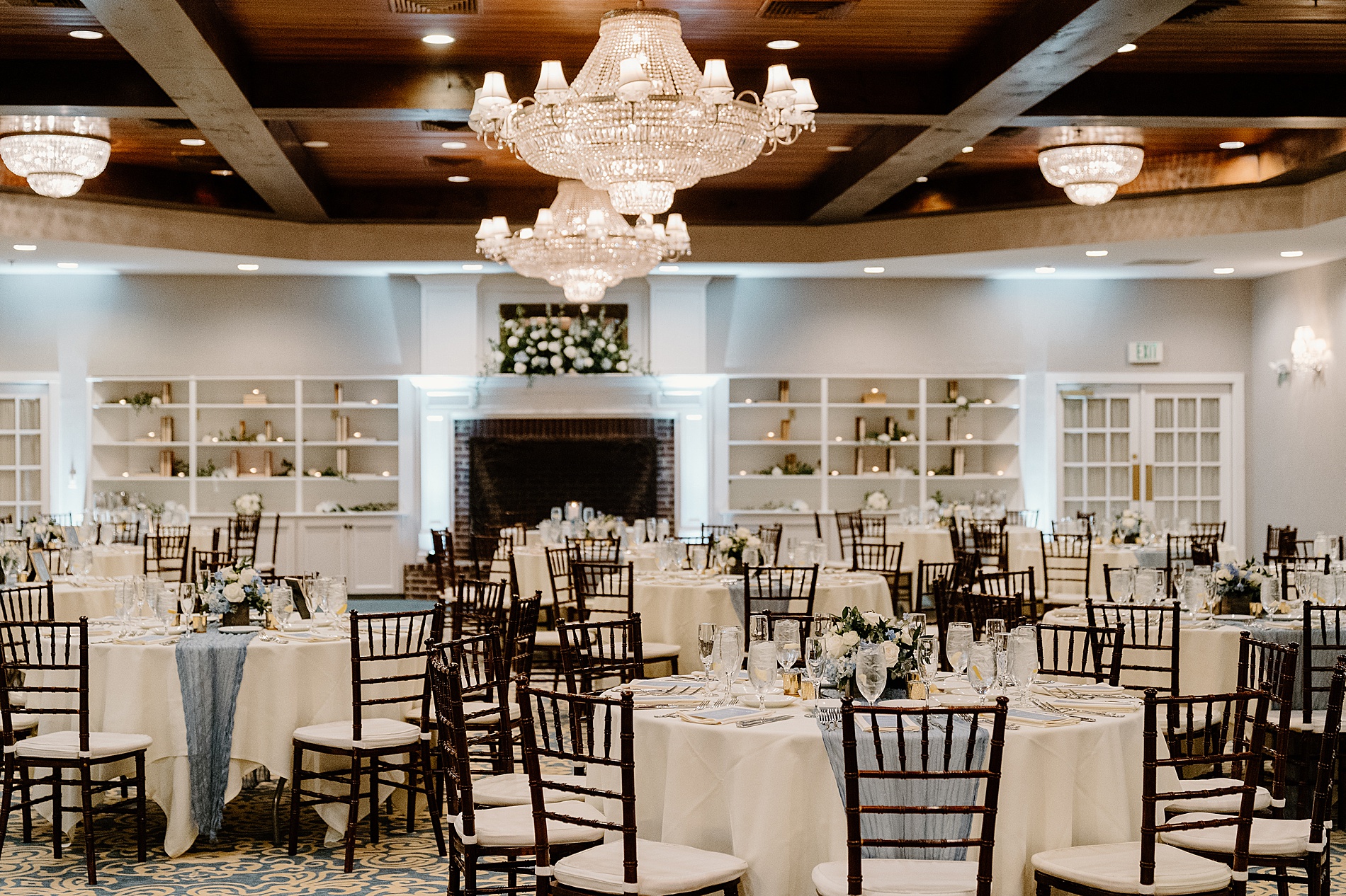 elegant wedding reception at Church Landing Wedding at Mill Falls at the Lake on Lake winnipesaukee