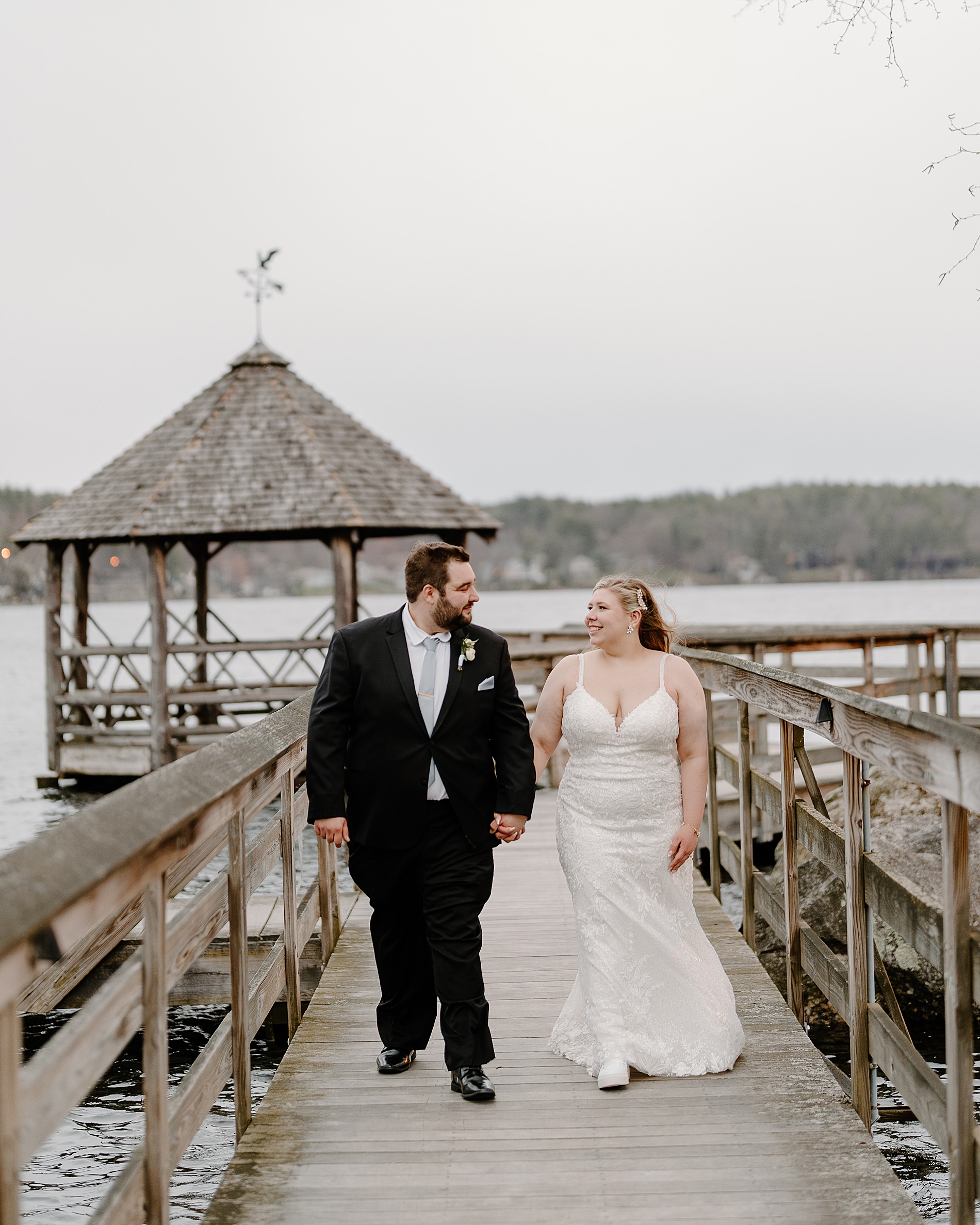 waterfront wedding portraits 